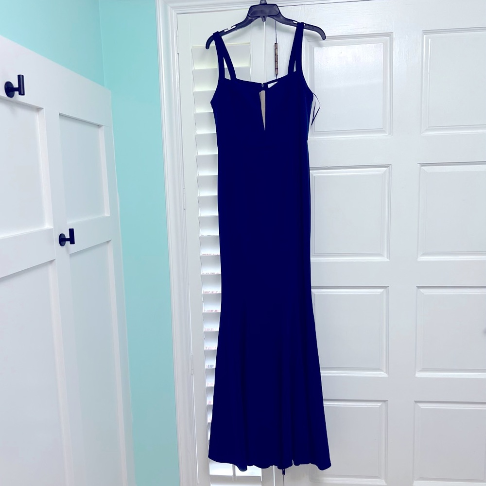 H by Halston Women's Blue Maxi Dress